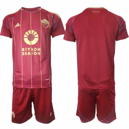 Köp Herr Fotbollströjor AS Roma Hemmatröja 2024/25 Fotbollsställ Kortärmad (+ Korta byxor)