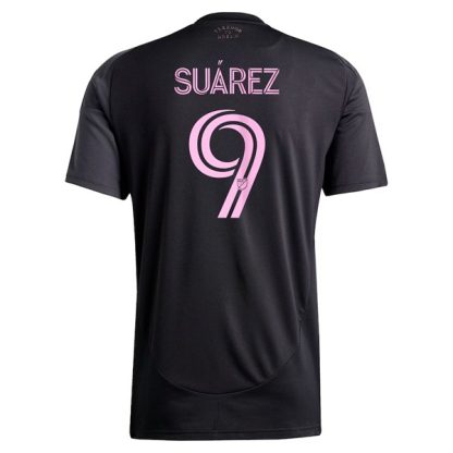 Köp Herr Fotbollströjor Inter Miami CF Bortatröja 2025/26 Luis Suárez 9 Kortärmad