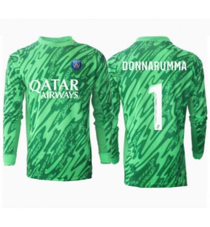 Köp Herr Paris Saint-Germain Målvakt Hemmatröja 2024/25 Gianluigi Donnarumma #1 Långärmad Fotbollströjor