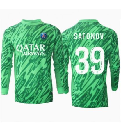 Köp Herr Paris Saint-Germain Målvakt Hemmatröja 2024/25 Matvei Safonov #39 Långärmad Fotbollströjor