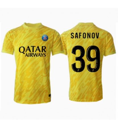 Köp Herr Paris Saint-Germain Målvakt Tredjetröja 2024/25 Matvei Safonov #39 Kortärmad Fotbollströjor