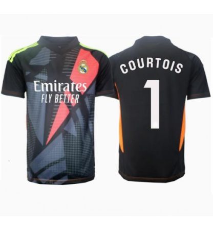 Köp Herr Real Madrid Målvakt Bortatröja 2024/25 Thibaut Courtois #1 Kortärmad Fotbollströjor