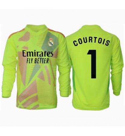 Köp Herr Real Madrid Målvakt Tredjetröja 2024/25 Thibaut Courtois #1 Långärmad Fotbollströjor