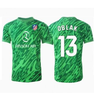 Köpa Fotbollströjor För Herr Atlético Madrid Målvakt Bortatröja 2024/25 Jan Oblak 13 Kortärmad Målvaktströja