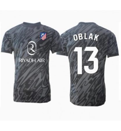 Köpa Fotbollströjor För Herr Atlético Madrid Målvakt Hemmatröja 2024/25 Jan Oblak 13 Kortärmad Målvaktströja