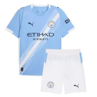 Manchester City Barn Hemmatröja 2025/26 Fotbollsställ med Shorts