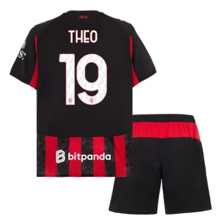 AC Milan Barn Hemmaställ 2025/26 – Christian Pulisic 11 – Kortärmad Fotbollströja + Shorts