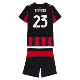 AC Milan Barn Hemmatröja 2025/26 Fikayo Tomori #23 Fotbollsställ med Shorts