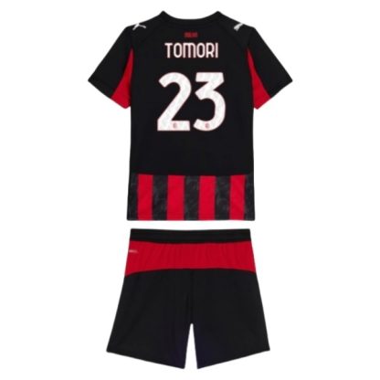 AC Milan Barn Hemmatröja 2025/26 Fikayo Tomori #23 Fotbollsställ med Shorts