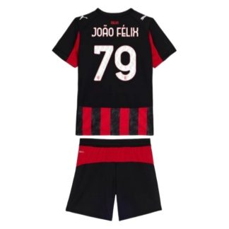 AC Milan Barn Hemmatröja 2025/26 João Félix #79 Fotbollsställ med Shorts