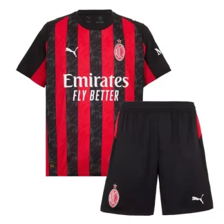 Nya AC Milan Barn Hemmatröja 2025/26 Kortärmad