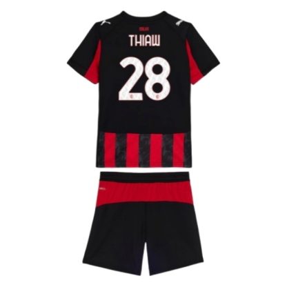 AC Milan Barn Hemmatröja 2025/26 Malick Thiaw #28 Fotbollsställ med Shorts