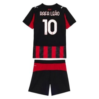 AC Milan Barn Hemmatröja 2025/26 Rafa Leão #10 Fotbollsställ med Shorts