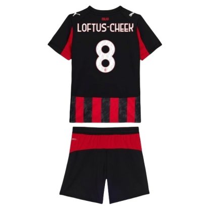 AC Milan Barn Hemmatröja 2025/26 Ruben Loftus-Cheek #8 Fotbollsställ med Shorts