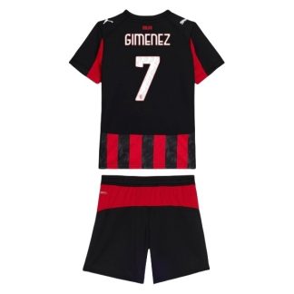 AC Milan Barn Hemmatröja 2025/26 Santiago Giménez #7 Fotbollsställ med Shorts