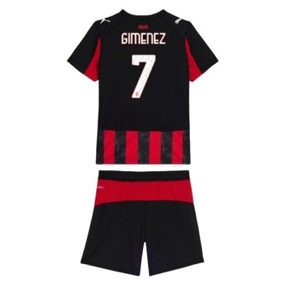 AC Milan Barn Hemmatröja 2025/26 Santiago Giménez #7 Fotbollsställ med Shorts