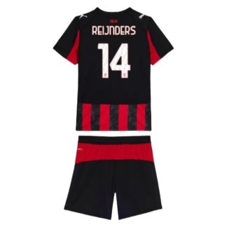 AC Milan Barn Hemmatröja 2025/26 Tijjani Reijnders #14 Fotbollsställ med Shorts