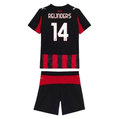 AC Milan Barn Hemmatröja 2025/26 Tijjani Reijnders #14 Fotbollsställ med Shorts