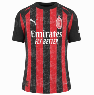 AC Milan Hemmatröja Herr 2025/26 Kortärmad Billig Fotbollströja