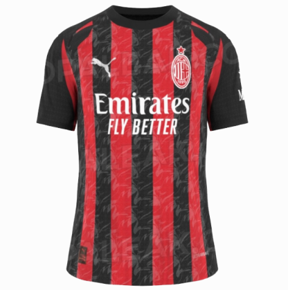 AC Milan Hemmatröja Herr 2025/26 Kortärmad Billig Fotbollströja