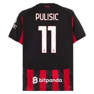 AC Milan Herr Hemmatröja 2025/26 Christian Pulisic #11 Kortärmad Billig Fotbollströja