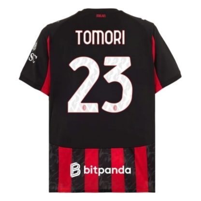 AC Milan Herr Hemmatröja 2025/26 Fikayo Tomori #23 Kortärmad Billig Fotbollströja