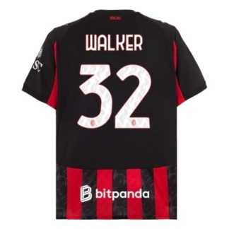 AC Milan Herr Hemmatröja 2025/26 Kyle Walker #32 Kortärmad Billig Fotbollströja