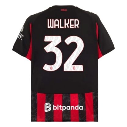 AC Milan Herr Hemmatröja 2025/26 Kyle Walker #32 Kortärmad Billig Fotbollströja