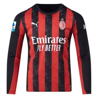 AC Milan Herr Hemmatröja 2025/26 Långärmad Billig Fotbollströja