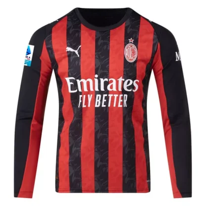 AC Milan Herr Hemmatröja 2025/26 Långärmad Billig Fotbollströja