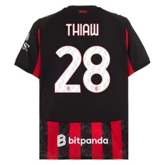 AC Milan Herr Hemmatröja 2025/26 Malick Thiaw #28 Kortärmad Billig Fotbollströja