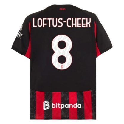 AC Milan Herr Hemmatröja 2025/26 Ruben Loftus-Cheek #8 Kortärmad Billig Fotbollströja