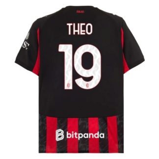 AC Milan Herr Hemmatröja 2025/26 Theo Hernandez #19 Kortärmad Billig Fotbollströja