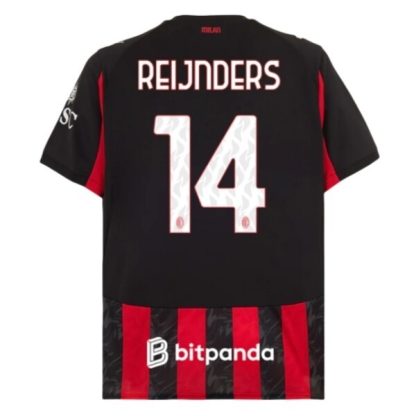 AC Milan Herr Hemmatröja 2025/26 Tijjani Reijnders #14 Kortärmad Billig Fotbollströja