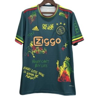 AFC Ajax Hemmamatchtröja Specialutgåva Bob Marley Grön 2025–2026 Fotbollströjor
