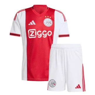 Ajax Barn Hemmatröja 2025/26 Fotbollsställ med Shorts