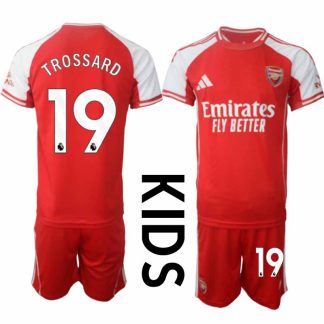 Arsenal Barn Hemmatröja 2025/26 Leandro Trossard 19 Kortärmad Fotbollsställ med Shorts