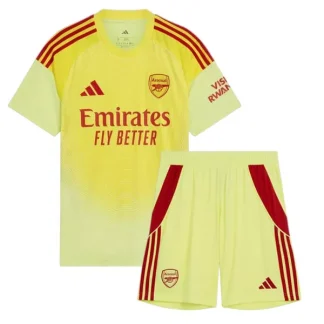 Arsenal Barn Målvakt Hemmatröja 2025/26 Fotbollsställ med Shorts