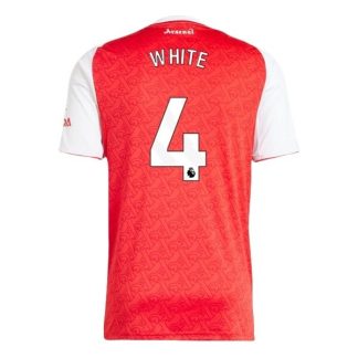 Arsenal Herr Hemmatröja 2025/26 Ben White #4 Kortärmad Billig Fotbollströja