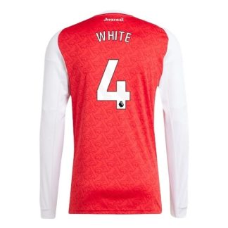 Arsenal Herr Hemmatröja 2025/26 Ben White #4 Långärmad Billig Fotbollströja