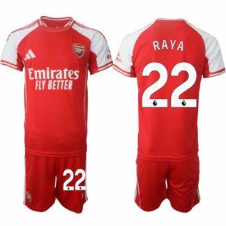 Arsenal Herr Hemmatröja 2025/26 David Raya 22 Kortärmad Fotbollsställ med Shorts