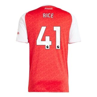 Arsenal Herr Hemmatröja 2025/26 Declan Rice #41 Kortärmad Billig Fotbollströja