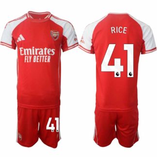 Arsenal Herr Hemmatröja 2025/26 Declan Rice 41 Kortärmad Fotbollsställ med Shorts