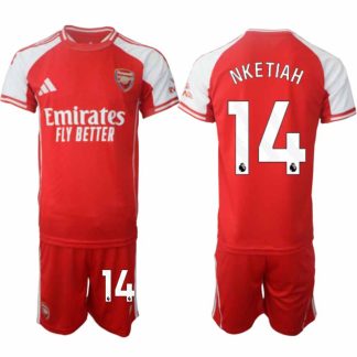 Arsenal Herr Hemmatröja 2025/26 Eddie Nketiah 14 Kortärmad Fotbollsställ med Shorts
