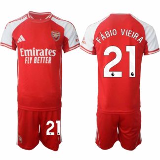 Arsenal Herr Hemmatröja 2025/26 Fábio Vieira 21 Kortärmad Fotbollsställ med Shorts