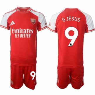 Arsenal Herr Hemmatröja 2025/26 Gabriel Jesus 9 Kortärmad Fotbollsställ med Shorts