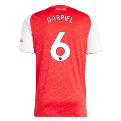 Arsenal Herr Hemmatröja 2025/26 Gabriel Magalhães #6 Kortärmad Billig Fotbollströja