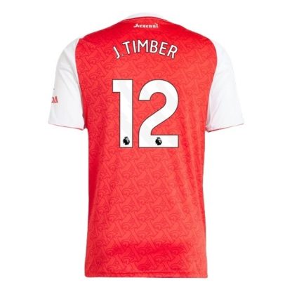 Arsenal Herr Hemmatröja 2025/26 Jurriën Timber #12 Kortärmad Billig Fotbollströja