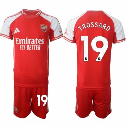 Arsenal Herr Hemmatröja 2025/26 Leandro Trossard 19 Kortärmad Fotbollsställ med Shorts