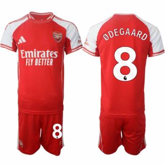 Köp Arsenal Herr Hemmatröja 2025/26 Martin Odegaard 8 Fotbollsställ Kortärmad (+ Korta byxor)